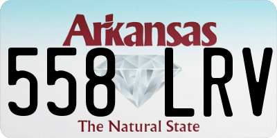 AR license plate 558LRV