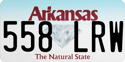 AR license plate 558LRW