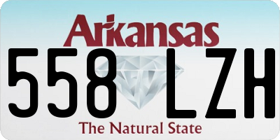 AR license plate 558LZH