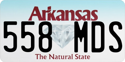 AR license plate 558MDS