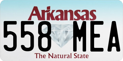 AR license plate 558MEA