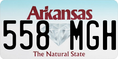 AR license plate 558MGH