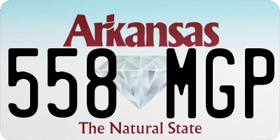 AR license plate 558MGP