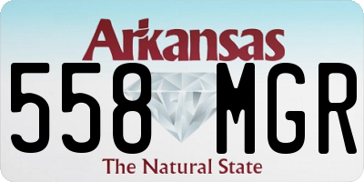 AR license plate 558MGR