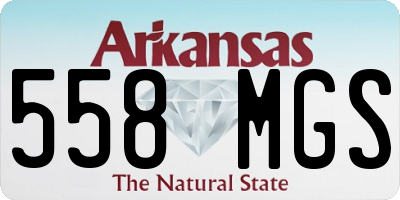 AR license plate 558MGS
