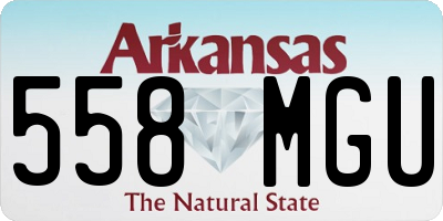 AR license plate 558MGU