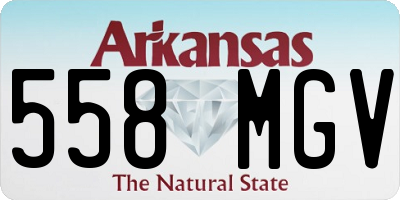 AR license plate 558MGV