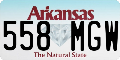 AR license plate 558MGW