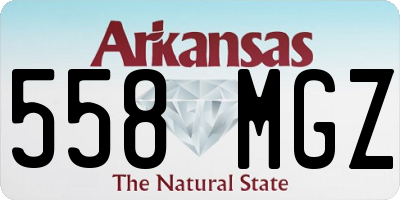 AR license plate 558MGZ