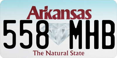 AR license plate 558MHB