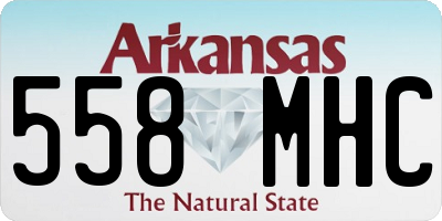 AR license plate 558MHC