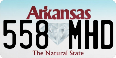 AR license plate 558MHD