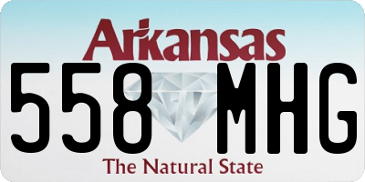 AR license plate 558MHG