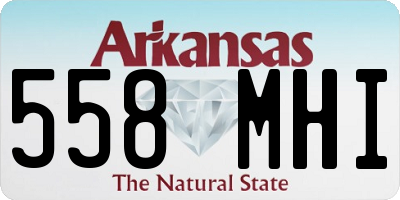 AR license plate 558MHI