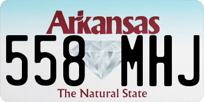 AR license plate 558MHJ