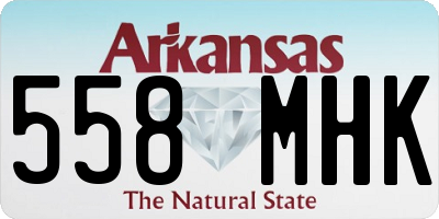 AR license plate 558MHK
