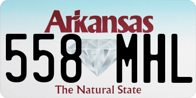 AR license plate 558MHL