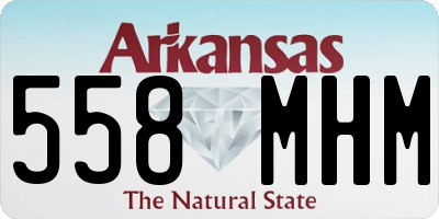 AR license plate 558MHM