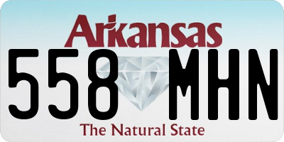 AR license plate 558MHN