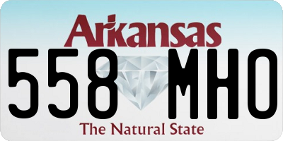 AR license plate 558MHO