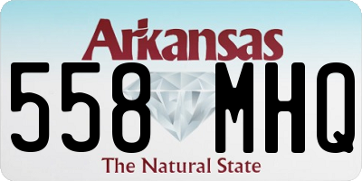 AR license plate 558MHQ
