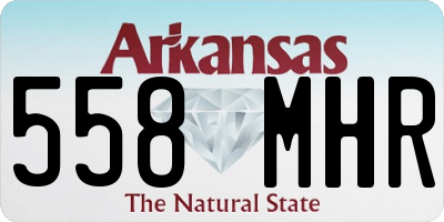 AR license plate 558MHR