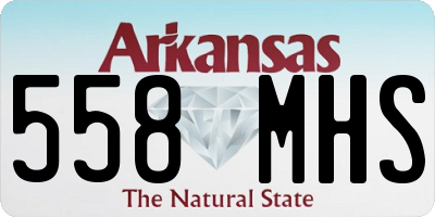 AR license plate 558MHS
