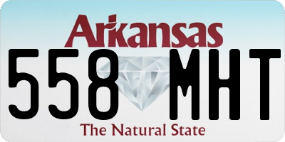 AR license plate 558MHT