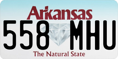 AR license plate 558MHU