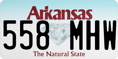 AR license plate 558MHW