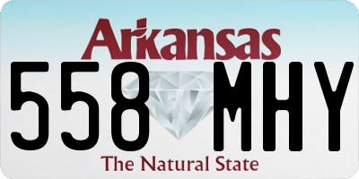 AR license plate 558MHY