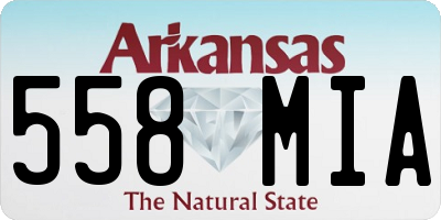 AR license plate 558MIA