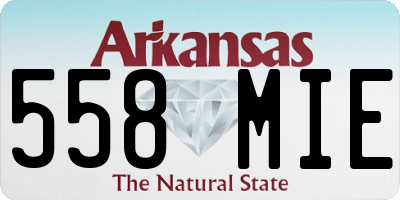 AR license plate 558MIE