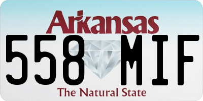 AR license plate 558MIF