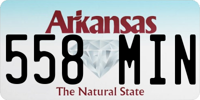 AR license plate 558MIN