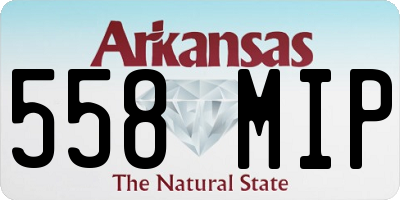 AR license plate 558MIP