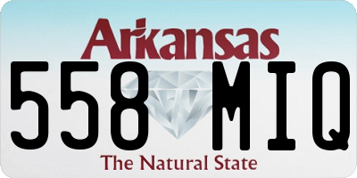 AR license plate 558MIQ