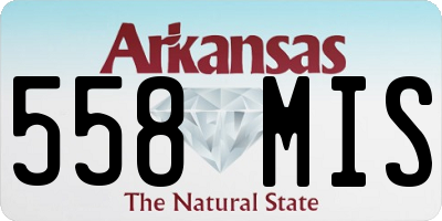 AR license plate 558MIS