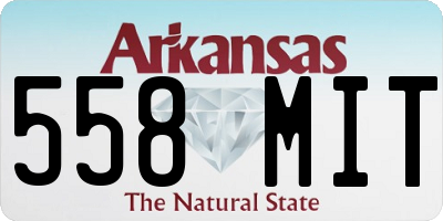 AR license plate 558MIT