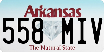 AR license plate 558MIV