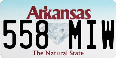 AR license plate 558MIW