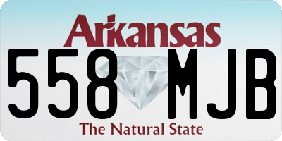 AR license plate 558MJB