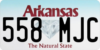AR license plate 558MJC