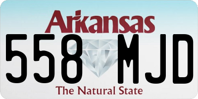 AR license plate 558MJD