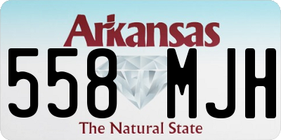 AR license plate 558MJH
