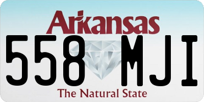 AR license plate 558MJI