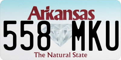 AR license plate 558MKU