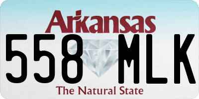 AR license plate 558MLK