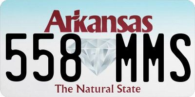 AR license plate 558MMS