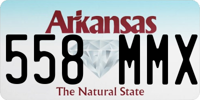 AR license plate 558MMX